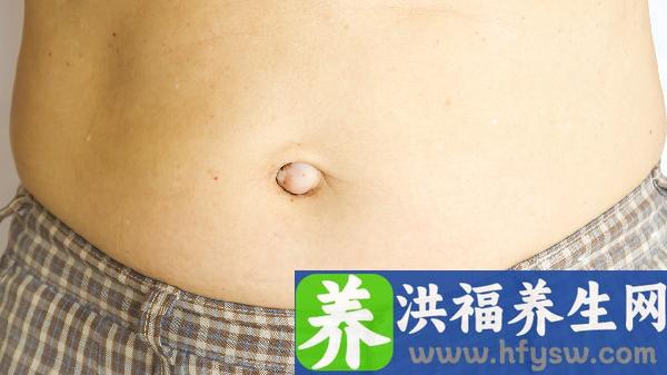 肚脐眼以上腹部胀明显凸起