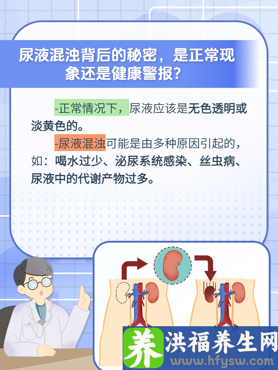 尿液混浊背后的秘密，是正常现象还是健康警报？