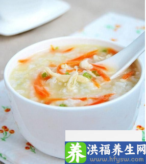 冬季排毒润肠七款粥 胡萝卜粥适用于肠胃不适